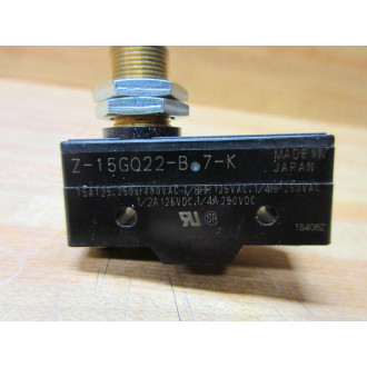 Omron Z-15GQ22-B7-K Limit Switch & Plunger Z15GQ22B7K (Pack of 2) - New No Box