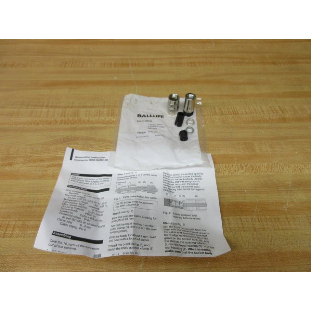 Balluff BKS-S 32M-00 BKSS32M00 Connector 8-Pin