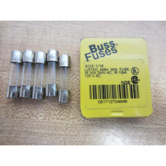 Buss AGX-116 Bussmann Fuse Cross Ref 1DJ50 (Pack of 10)