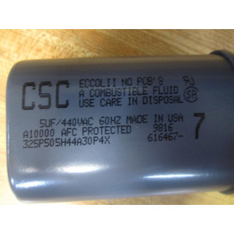 CSC 325P505H44A30P4X Capacitor ECC0LII 5UF 440VAC - New No Box