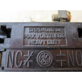 General Electric CR2940U201 Contact Block - Used