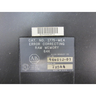 Allen Bradley 966052-01 Error Correcting Ram Memory 975882-05 Rev A - Used