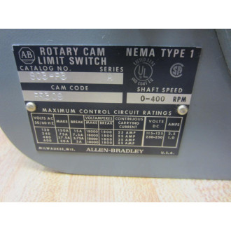 Allen Bradley 803-P3 Limit Switch Rotating Cam Style P Series A - Parts Only