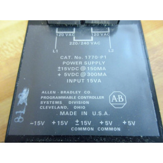 Allen Bradley 1770-P1 Power Supply 1770P1