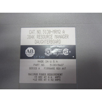 Allen Bradley 513015607 Host 5130-MRM2 Firmware Rev A07 Ser A - Used