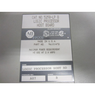 Allen Bradley 5250-LP B 5250-LP 96101472 Ser B 5250-MLP3B - Used