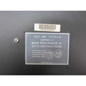 Allen Bradley 975077-04 Processor 1775-L2 1775-L2B 1775L2B - Used