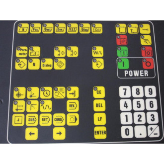 Indramat Trans 01 Operator Panel Trans01 W2 Keyed Switches - Used