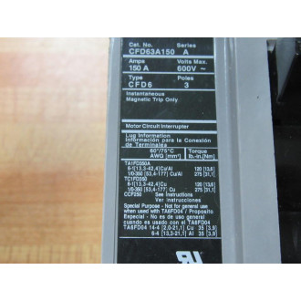 Siemens CFD63A150 150A Circuit Breaker CFD63A150L - New No Box