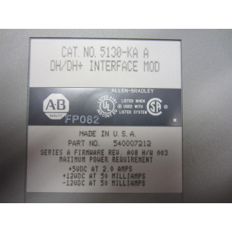 Allen Bradley 5130-KA A Interface Module 5130KAA ST0MK7GX - Used