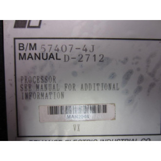 Reliance Electric 57407-4J Processor 0-57407-4J 57407-4 - Refurbished