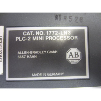 Allen Bradley 1772-LN3 PLC-2 Mini Processor 1772LN3 FW Rev.A Series B - Used