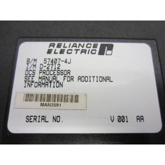 Reliance Electric 57407-4J Processor 0-57407-4J - Parts Only