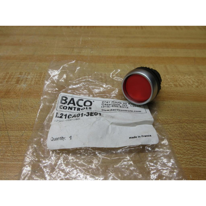 Baco L21CA01-3E01 Push Button Head Red