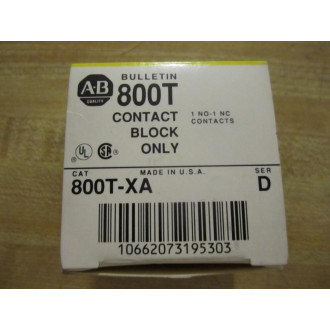 Allen Bradley 800T-XA Block 800TXA Ser D