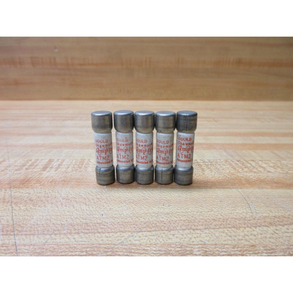 Gould Shawmut Ferraz Mersen ATM-2 Fuse Cross Ref 4ZCH4 (Pack of 5) - New No Box