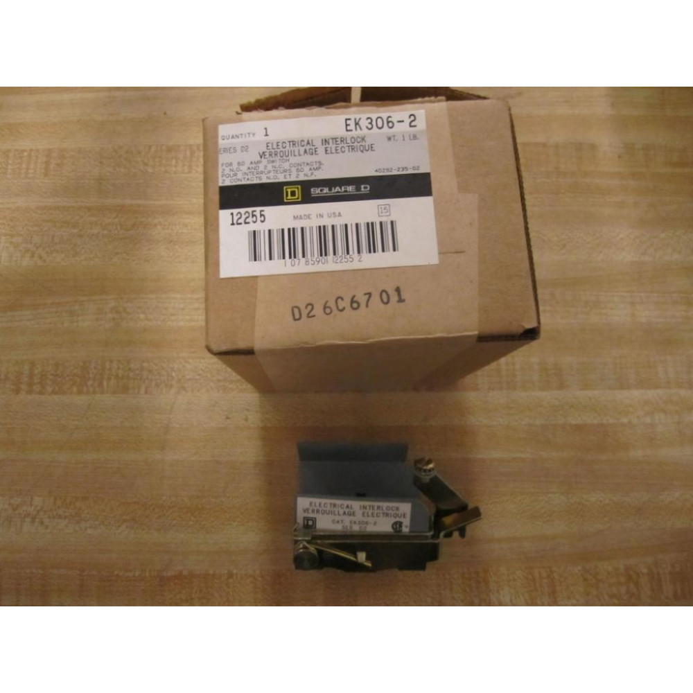 Square D EK306-2 Electrical Interlock