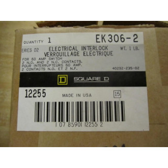 Square D EK306-2 Electrical Interlock