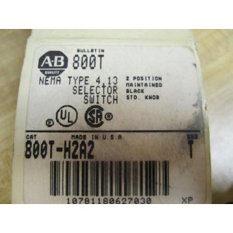 Allen Bradley 800T-H2A2 Selector Switch 800TH2A2 W800T-XD1 (X2)