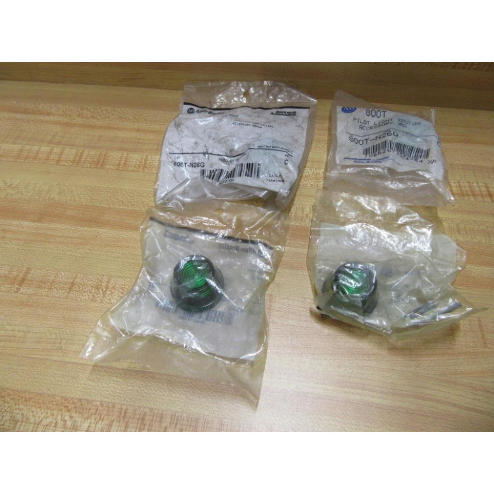 Allen Bradley 800T-N26G Green Lens Cap 800TN26G (Pack of 4)