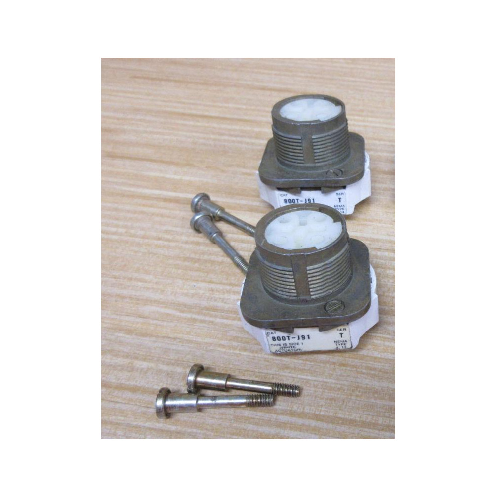 Allen Bradley 800T-J91 Switch 800TJ91 WO CapSeries T (Pack of 2) - Used