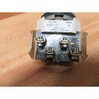 Allen Bradley 800T-J2A Selector Switch 800TJ2A w800T-XA - Used