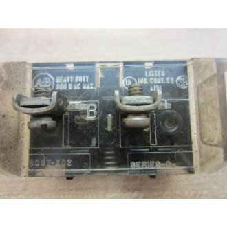 Allen Bradley 800T-XD2 Contact Block 800TXD2 WBolts (Pack of 10) - Used
