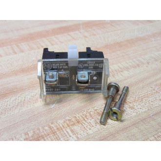 Allen Bradley 800T-XD2 Contact Block 800TXD2 WWhite Clip & Bolts - Used