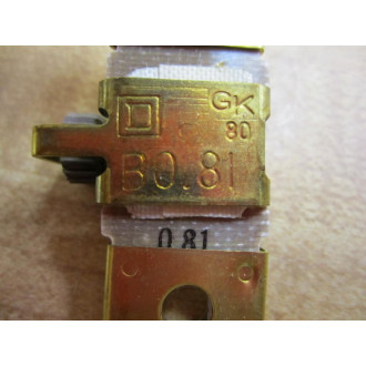 Square D B0.81 Overload Relay Heater Element B081