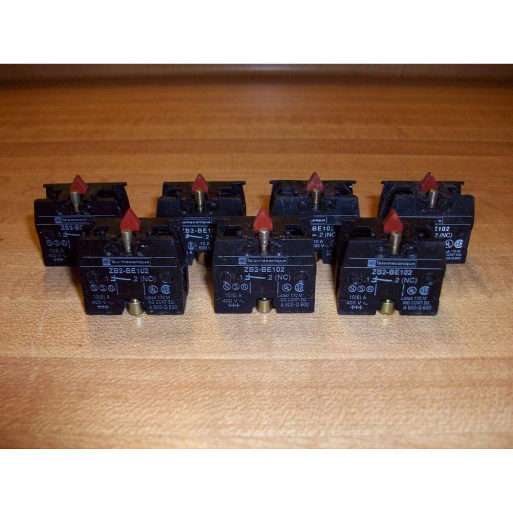 Telemecanique ZB2-BE102 Schneider Block ZB2BE102 24968 (Pack of 7) - Used