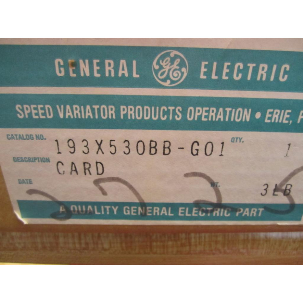 General Electric 193X-530BB-G01 Control Board 193X530BBG01