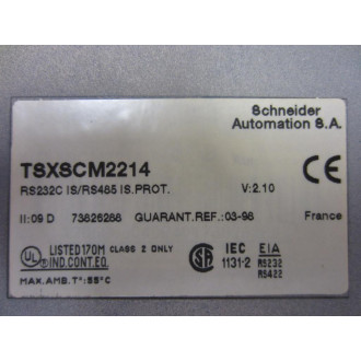 Schneider TSX-SCM-2214 Module TSXSCM2214 - Used