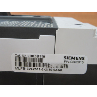 Siemens LDK3B110 110A Circuit Breaker LDK3B110L - New No Box