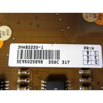 ABB 3HAB2220-1 DSQC 317 Memory E Board 3BSC980006R89 - Used