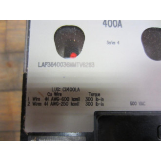 Square D LAP3640036MMTV6283 Motor Circuit Protector
