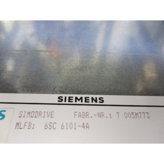 Siemens 6SC-6101-4A Rack 6SC61014A - New No Box