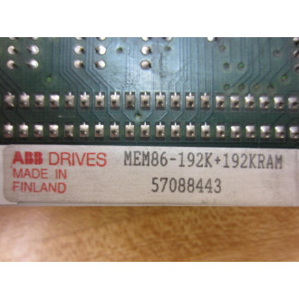 ABB 57088443 MEM86-192K Memory Board - Used