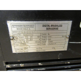 Indramat 112D-N-030-N2L-130GB2 Motor 112DN030N2L130GB2 - Refurbished