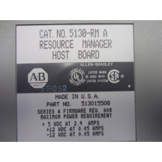 Allen Bradley 5130-RM Host Board 5130RM Ser A Firmware Rev A08 - New No Box