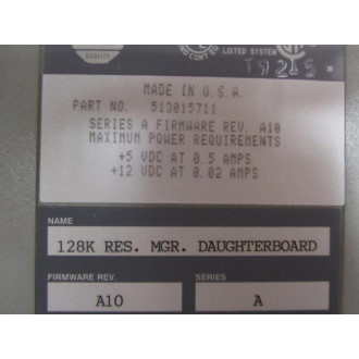 Allen Bradley 5130-RM Host Board 5130RM Firmware Rev A10 Ser A - Refurbished