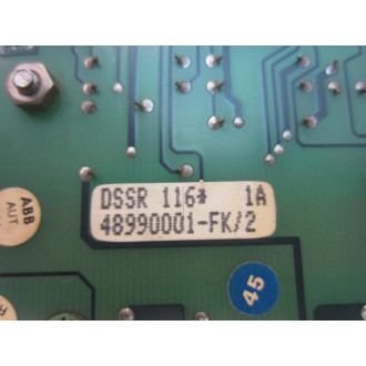 ABB DSSR 116 Power Supply Unit DSSR116 - Used