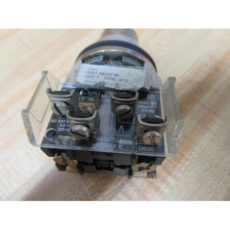 Allen Bradley 800T-N61KF4B Key Operated Selector Switch W800T-XA1  XA - Used