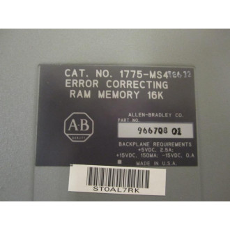 Allen Bradley 1775-MS4 Memory Module