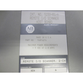 Allen Bradley 5150-MRS Scanner 5150-RS 96076276 5150-MRS A - Used