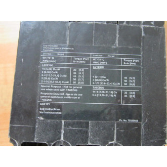 Siemens CED63A100 Circuit Breaker - New No Box