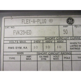 General Electric FVK35HED GE Flex-A-Plug - New No Box
