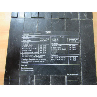 Siemens CED63A050 50A Circuit Breaker CED63A050L Cracked Housing - New No Box