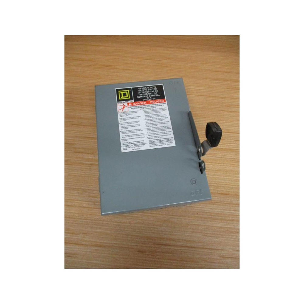 Square D D221N Schneider Electric Safety Switch Ser. E3 - New No Box