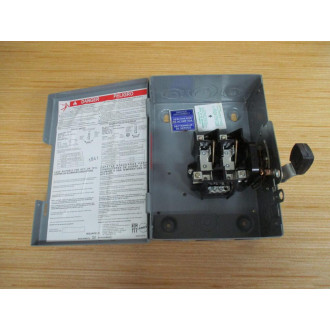 Square D D221N Schneider Electric Safety Switch Ser. E3 - New No Box