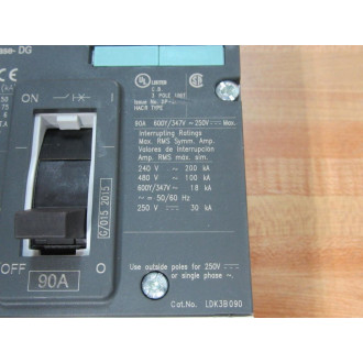 Siemens LDK3B090 90A Circuit Breaker LDK3B090L - New No Box
